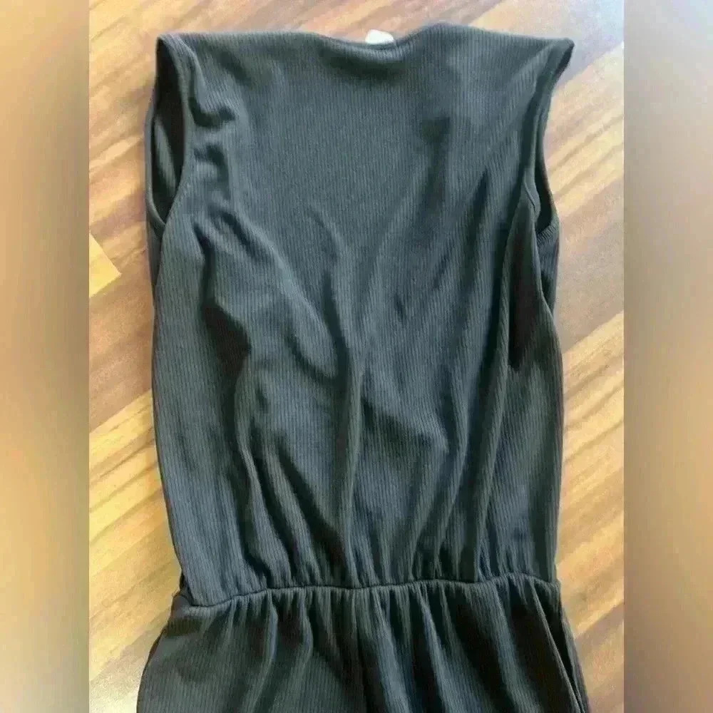 Kylie Paige Los Angeles Black Jumpsuit joggers elastic material and waist small - Picture 5 of 5